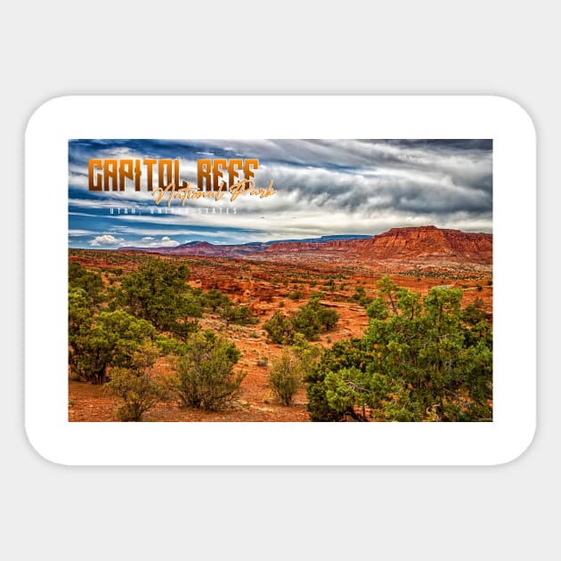 Capitol Reef National Park Sticker by Gestalt Imagery